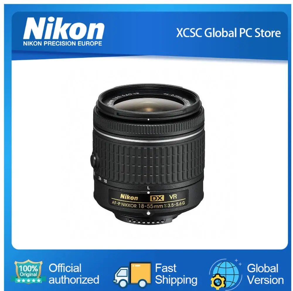 Nikon AF-P DX NIKKOR 18-55mm f/3.5-5.6G VR Lens for Nikon DSLR Cameras