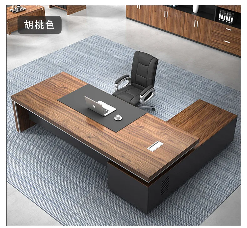 yjq1 office boss, simple desk and chair cabinet, president, supervisor, manager, office furniture