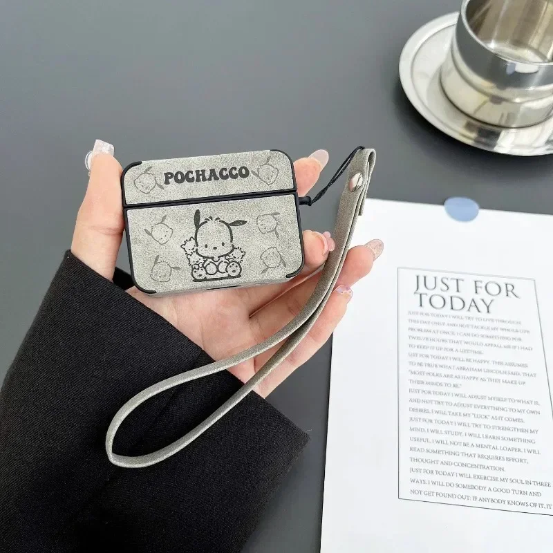 Pochacco Cute Earphone Case Is Suitable for AirPods 1 2 3 Pro and Pro2 AirPods 4 with A Drawstring for Easy Carrying