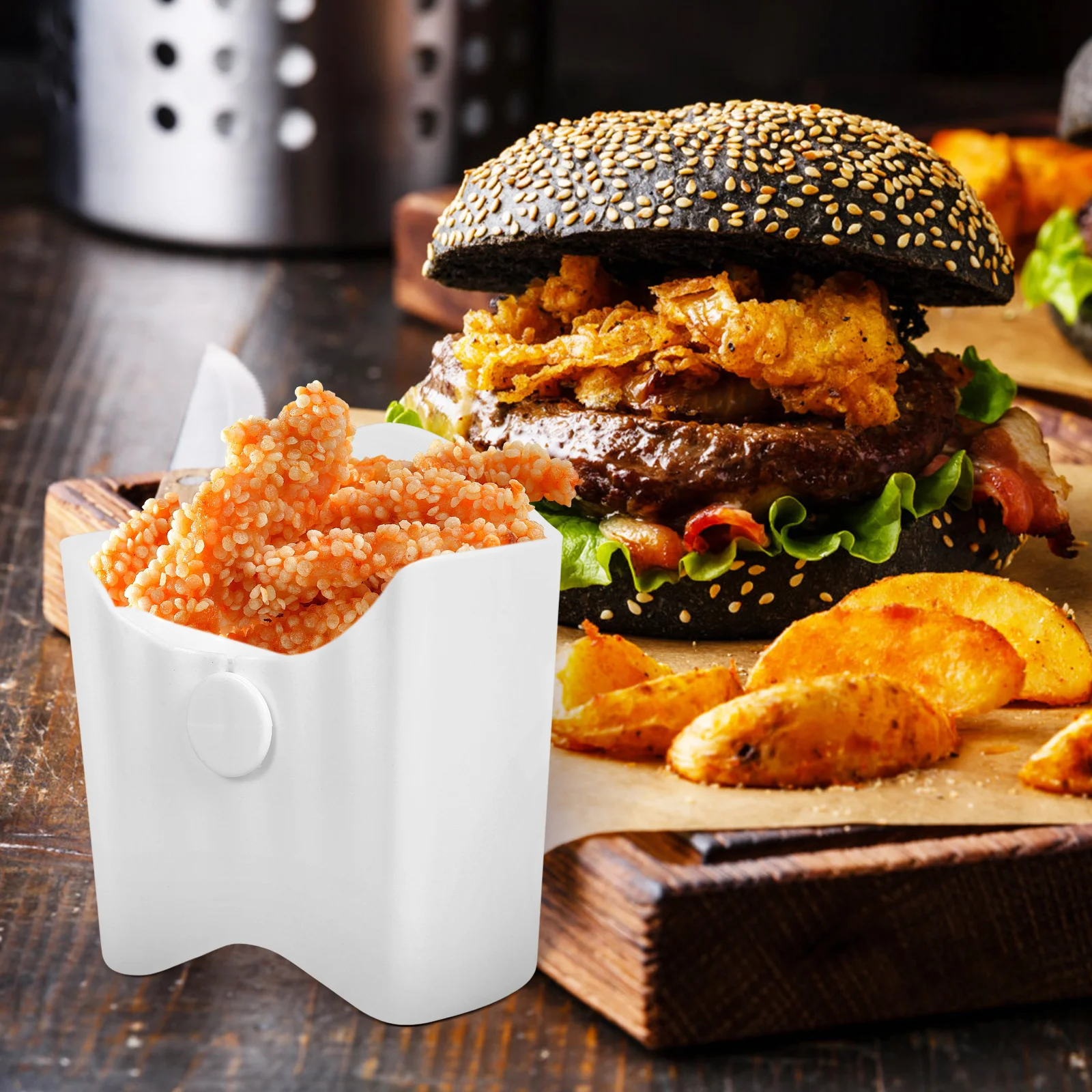 

Multifunction Snack Storage Box Child French Fries Holder Pp Multipurpose Cups for Kids