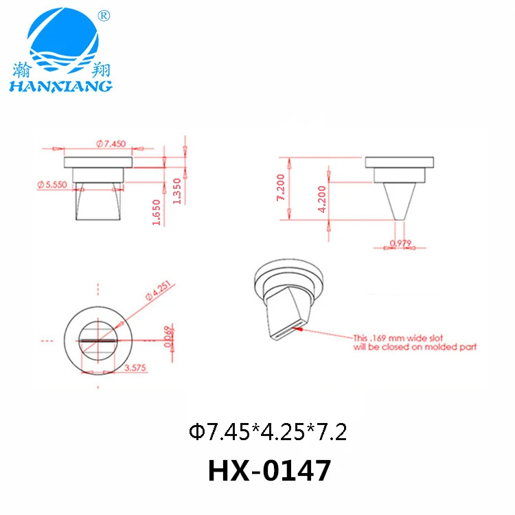 10Pcs duckbill valve 7.45-4. 2-7.2 silicone custom anti-backflow one-way valve, check valve