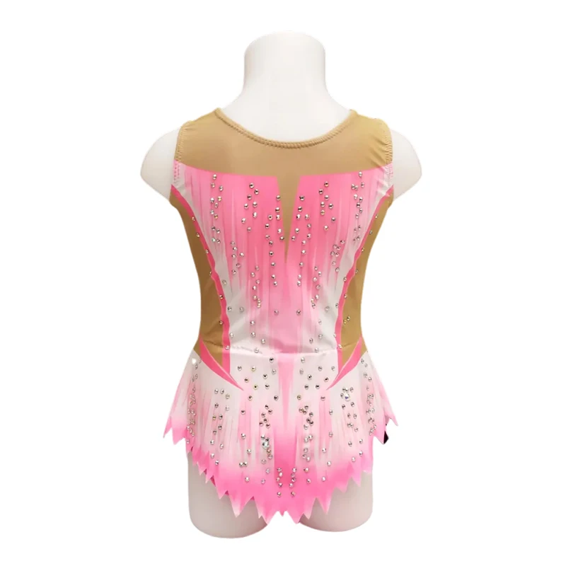 LIUHUO Rhythmic Gymnastics Leotard Pink Acrobatics gymnastics leotards For Girls