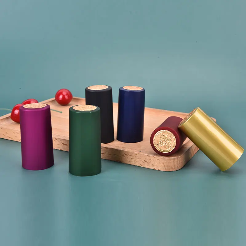 100pcs Wine Heat Shrink Shrinkable Plastic Caps Films Sealing Cap Red Wine Bottle Disposable Sealing Film Heat Shrinkable Film