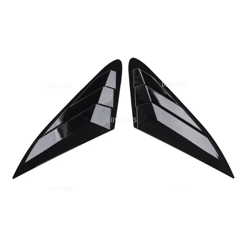 Fit  For KIA Optima K5 2020 2021 Car Rear Louver Window Side Shutter Cover Trim Sticker Vent Scoop ABS Carbon Fiber