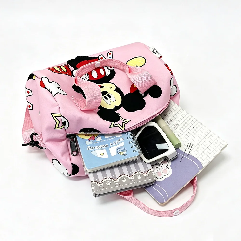 Damen-Handtasche aus Canvas mit großem Fassungsvermögen, modische Umhängetasche mit Cartoon-Design, Einkaufstasche – Detail 4