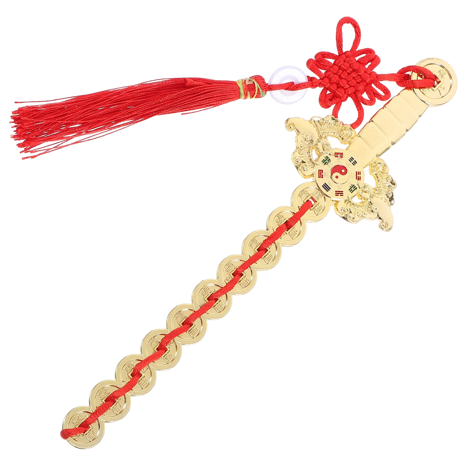 

1pc Alloy Copper Sword Ornament Exquisite Zinc Decorative Sword Craft Craft Home Feng Shui Decor Desktop Decoration Taoist Gift