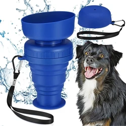 Foldable Leak-proof Pet Water Bottle Bowl, Large Capacity, Dog Feeder, Food Cup, Portable, Outdoor Drinking Bowl, 500ml