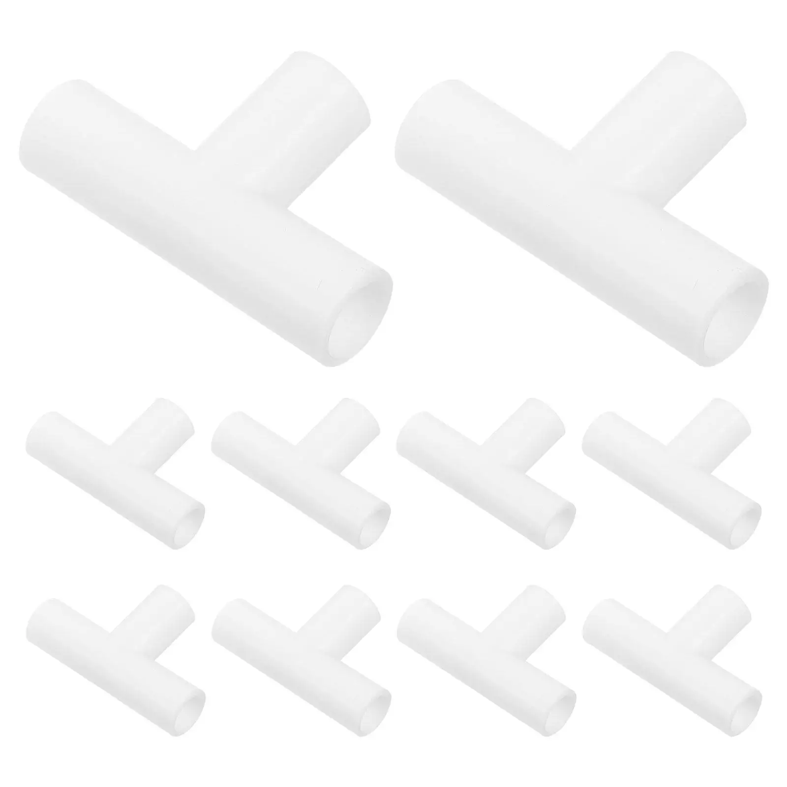 

10Pcs 12Mm Three-Way Plastic Pipe Connectors T-Joint PVC Fittings Compatible with Playpen Frames Fencing Systems Pneumatic