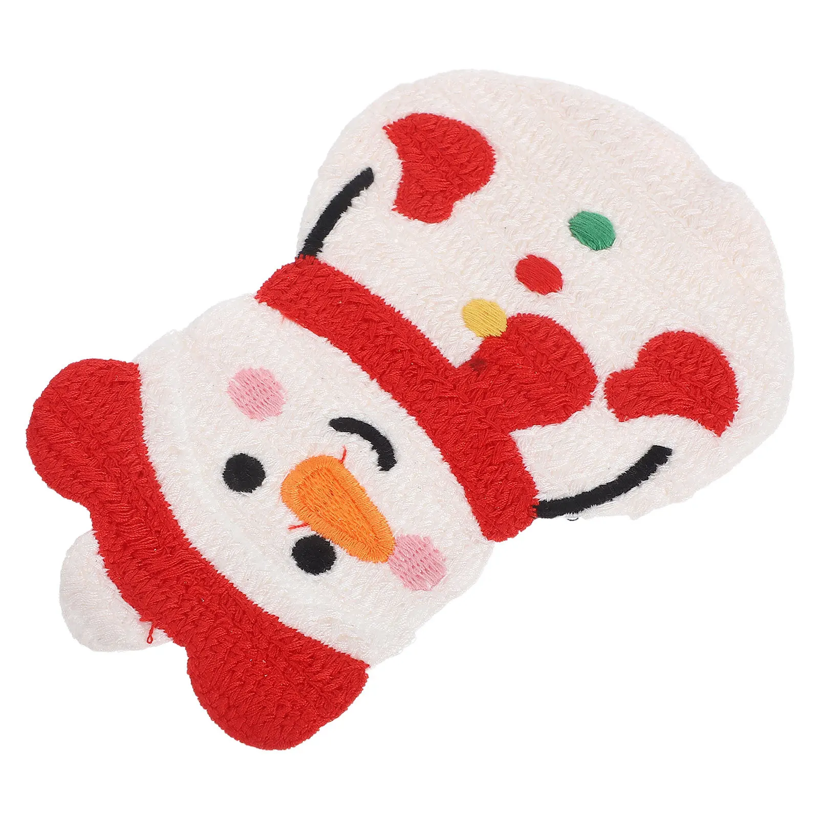 

Snowman Iron on Patches Christmas Sew on Embroidery Appliques Clothes Backpacks Hats Repair Decorative Holiday DIY Accessories