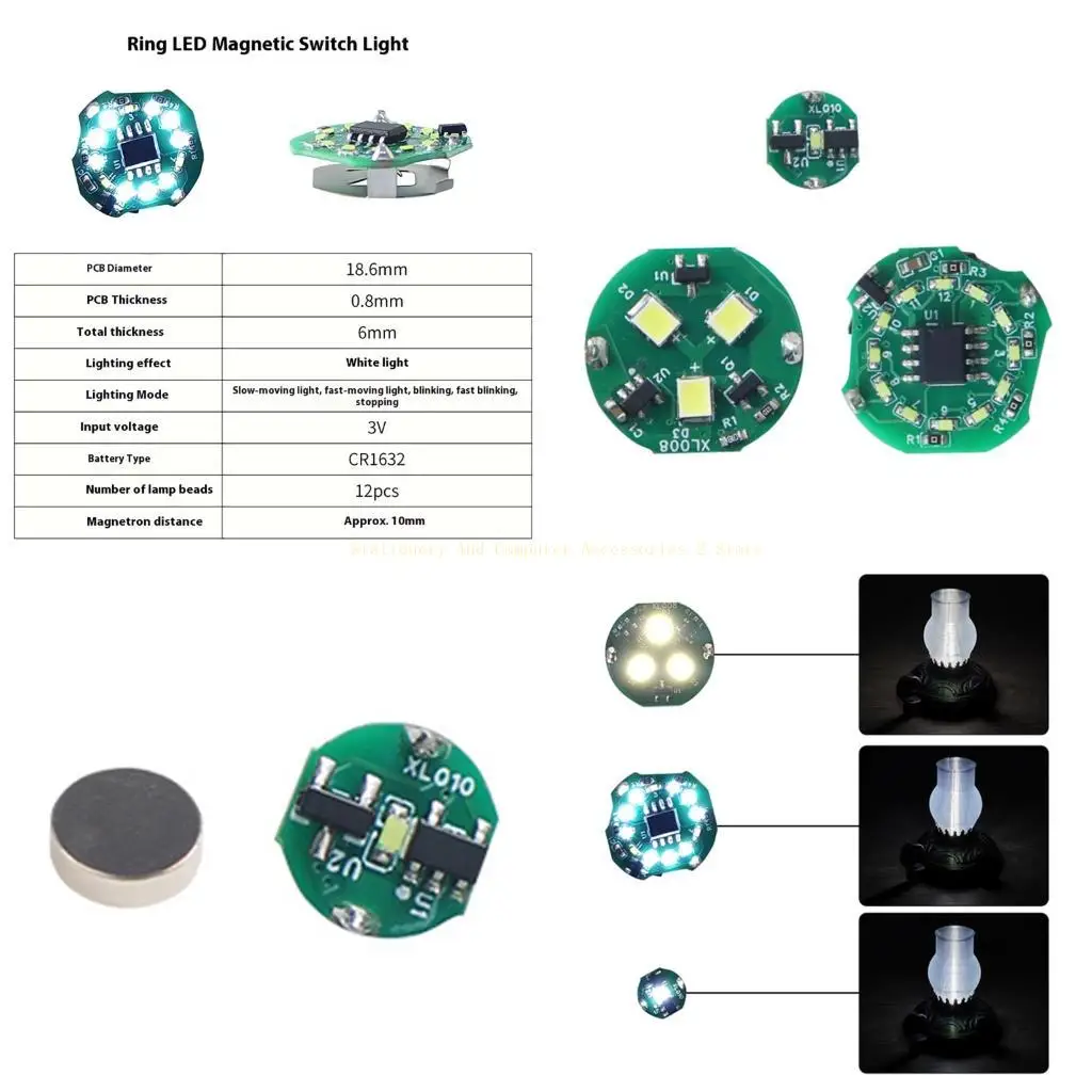 

Комплексно 3V светодиодная плата светодиодного света идеально подходит для модели DIY, создавая магнитную управляющую лампу