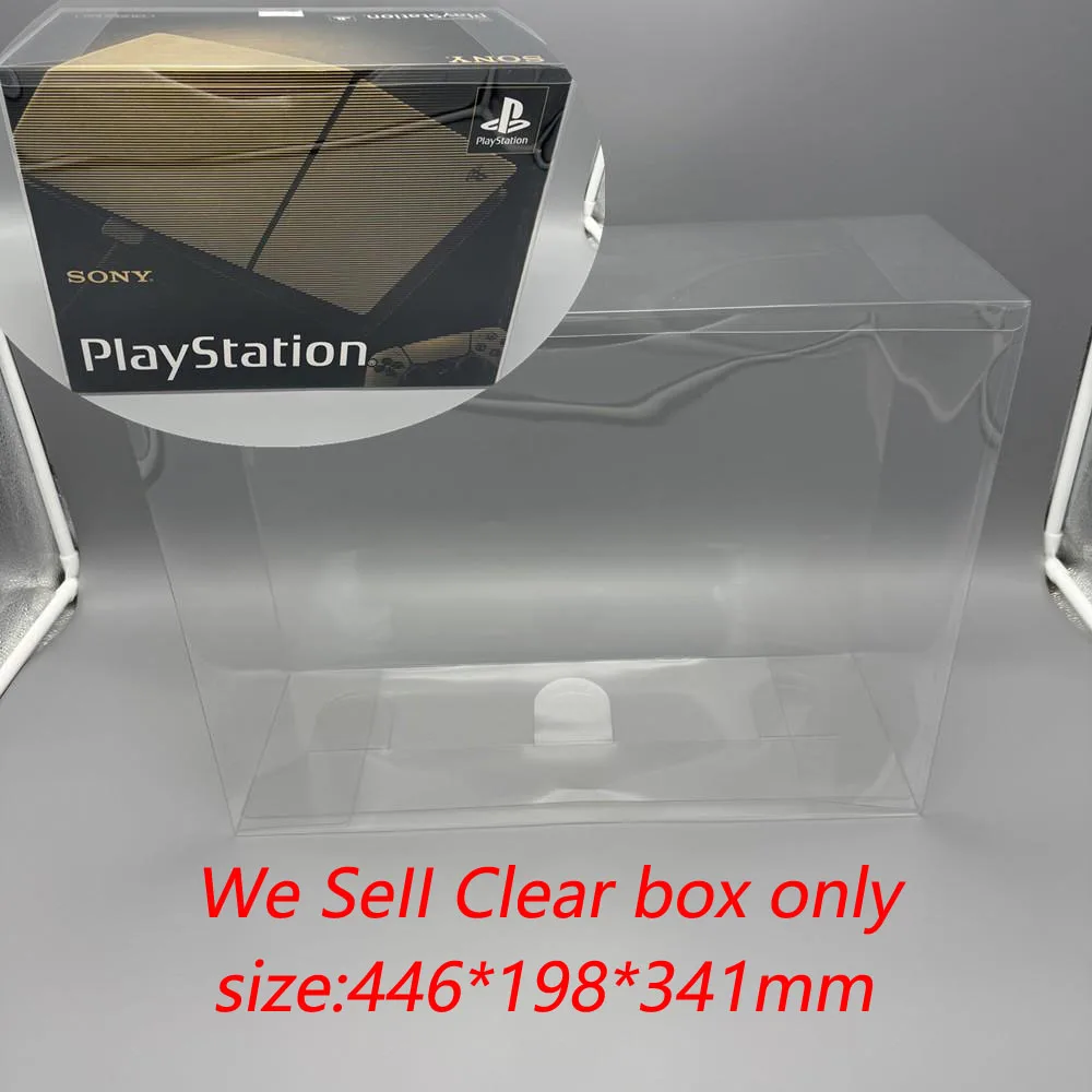 Transparent Clear Box for PS5 Slim 30 Anniversary limited edition host box  PET Plastic Storage box Display Box