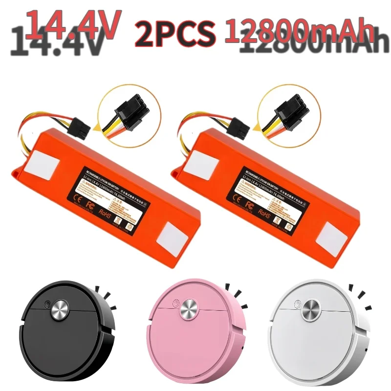 

100% Original BRR-2P4S-12800Ah Robotic⚡Vacuum Cleaner⚡Replacement Battery For Xiaomi Roborock S55 S60 S65 S50 S51MAX S6 Parts