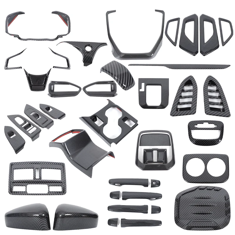 

For Subaru Forester 2025+ ABS plastic Carbon fiber pattern kit Car center control panel decorative cover Auto accessories