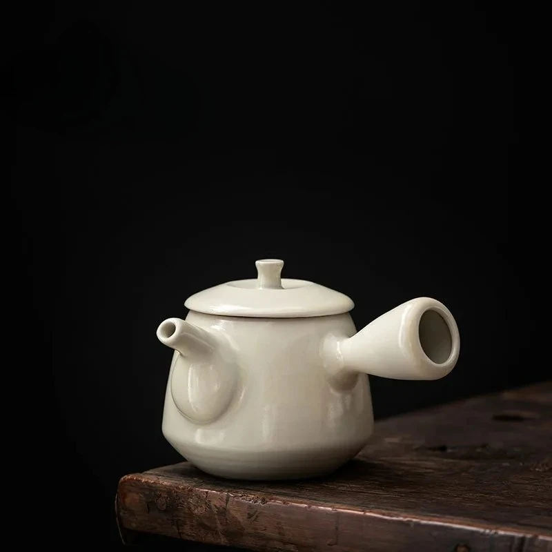 

Plant Ash Tea Pot With Filter Side Handle Teapot Shu Puer Drinkware Tea Maker Teapots Barley Ceremony Kettle Tea Tools Supplies