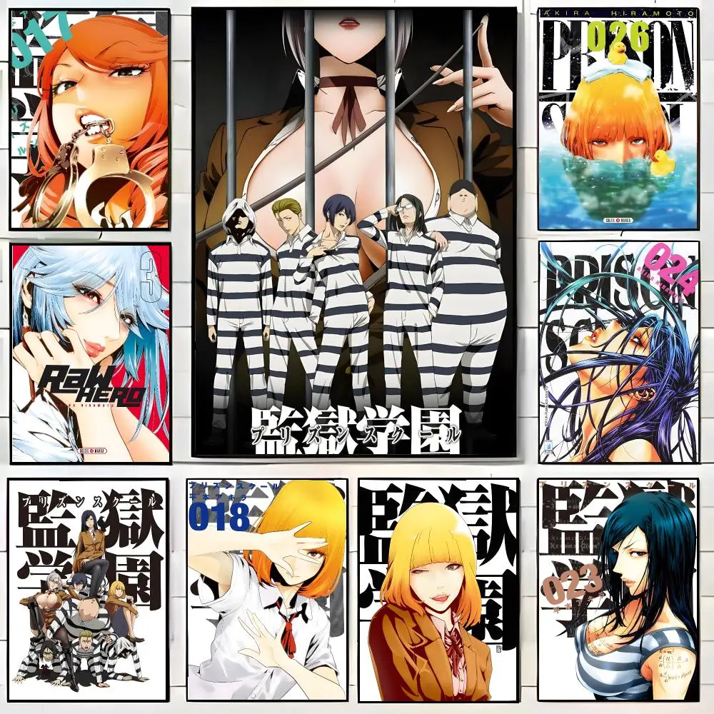 P-Prison S-School Poster High-definition Waterproof Poster Stickers, Suitable For Bedroom, Living Room, Home Decoration