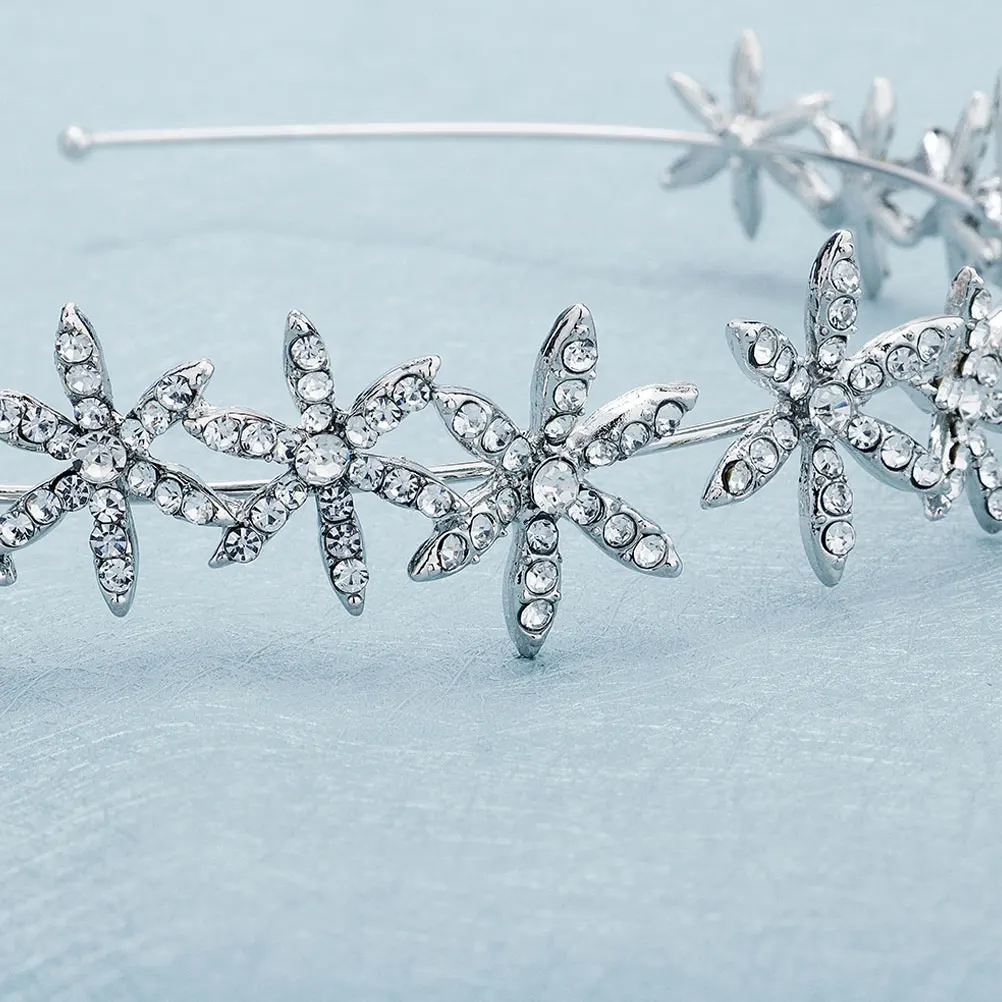 

Rhinestone Headband Hair Decor Elegant Design Comfortable Chic Women Headdress Vintage Bride Accessories Pins