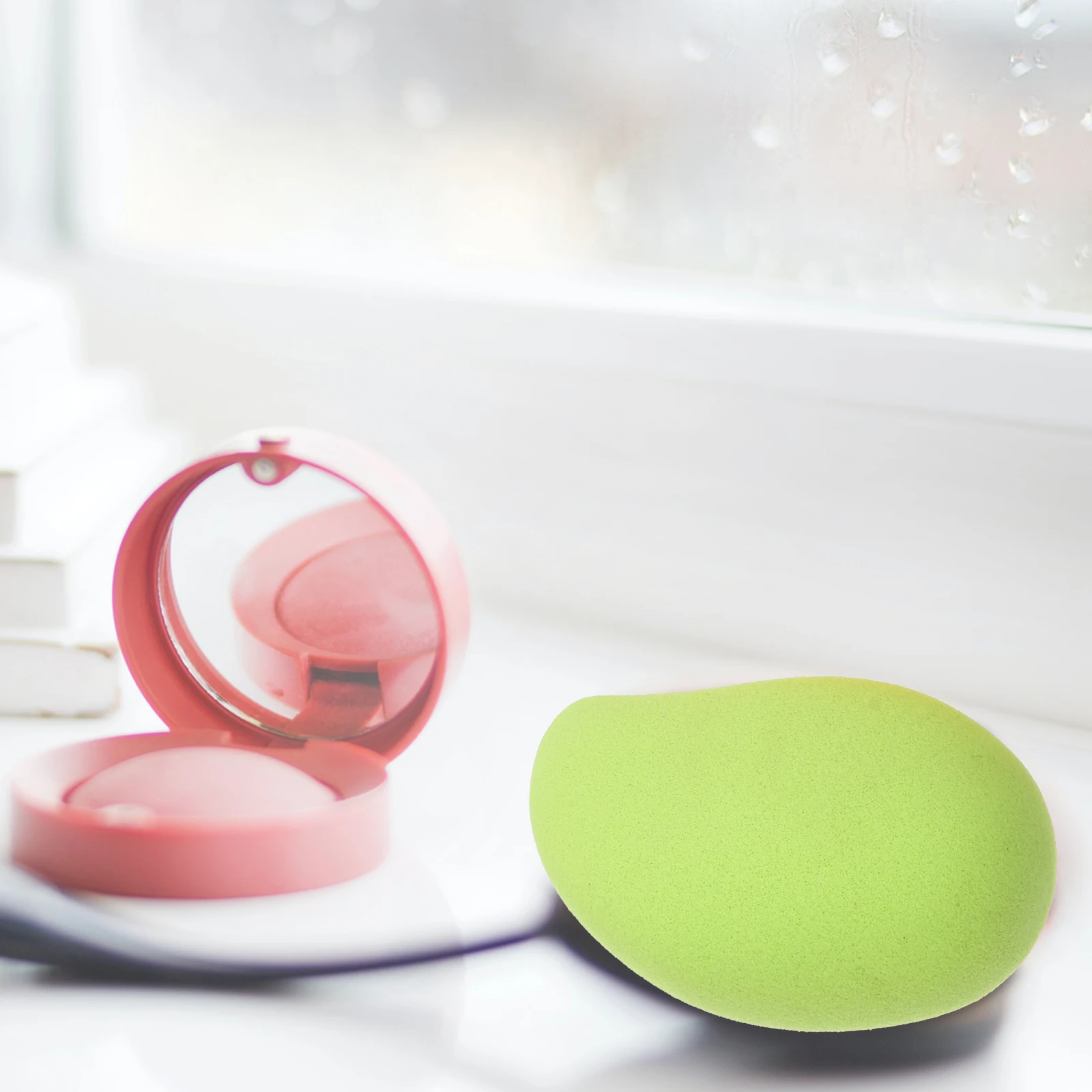 

2 pcs Mango Shaped Makeup Soft Powder For Face Sensitive Skin Accessories Stylish Foundation Tools Creative