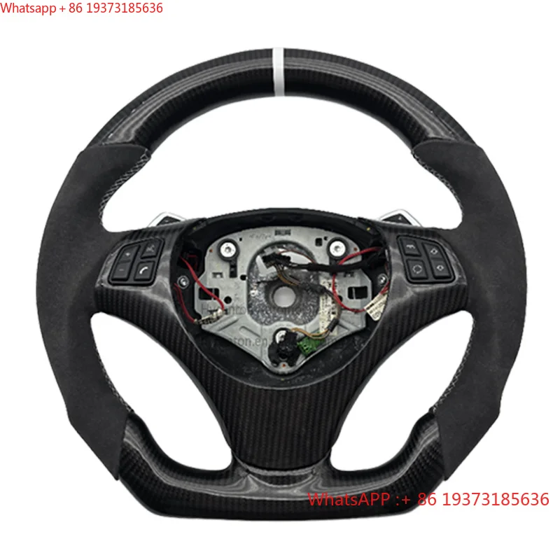 For Unique Design New Popularity Car Steering Wheel  m Sport White Stripe With Paste for BMW E90 Car Steering Wheel