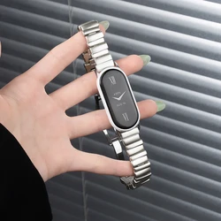Stainless Steel Loop for Mi Band 9/8/10 Strap for Xiaomi Mi Band 9 Strap Replacement Correa for Miband 9 Bands for Xiaomi 8 Belt