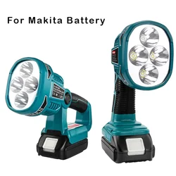 12W 18V Portable LED Lamp Lanterns Work Light USB Charger Fit For Makita Li-ion Battery Flashlight Spotlights Outdoor Emergency