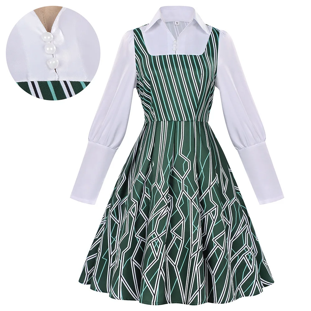 

Волшебный костюм злой ведьмы для Хэллоуина, женский костюм волшебника Несдараса для косплея, сценический костюм