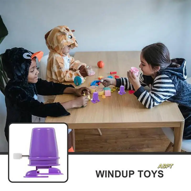 

80PCS Clockwork Legged Robot Kids Wind Up Movement Mechanism Movement Plaything For Sports Kids