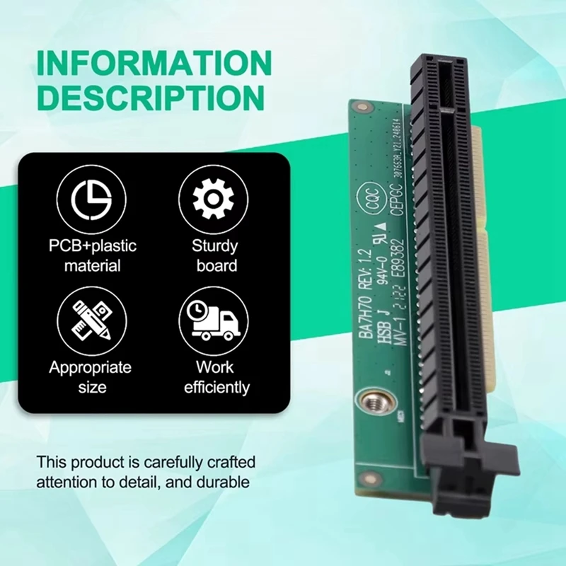 2 قطعة PCI-E 16X بطاقة الرسومات توسيع محول لينوفو Tiny5 سلسلة نماذج P330 M920Q M720Q M920X 01AJ940 الناهض بطاقة