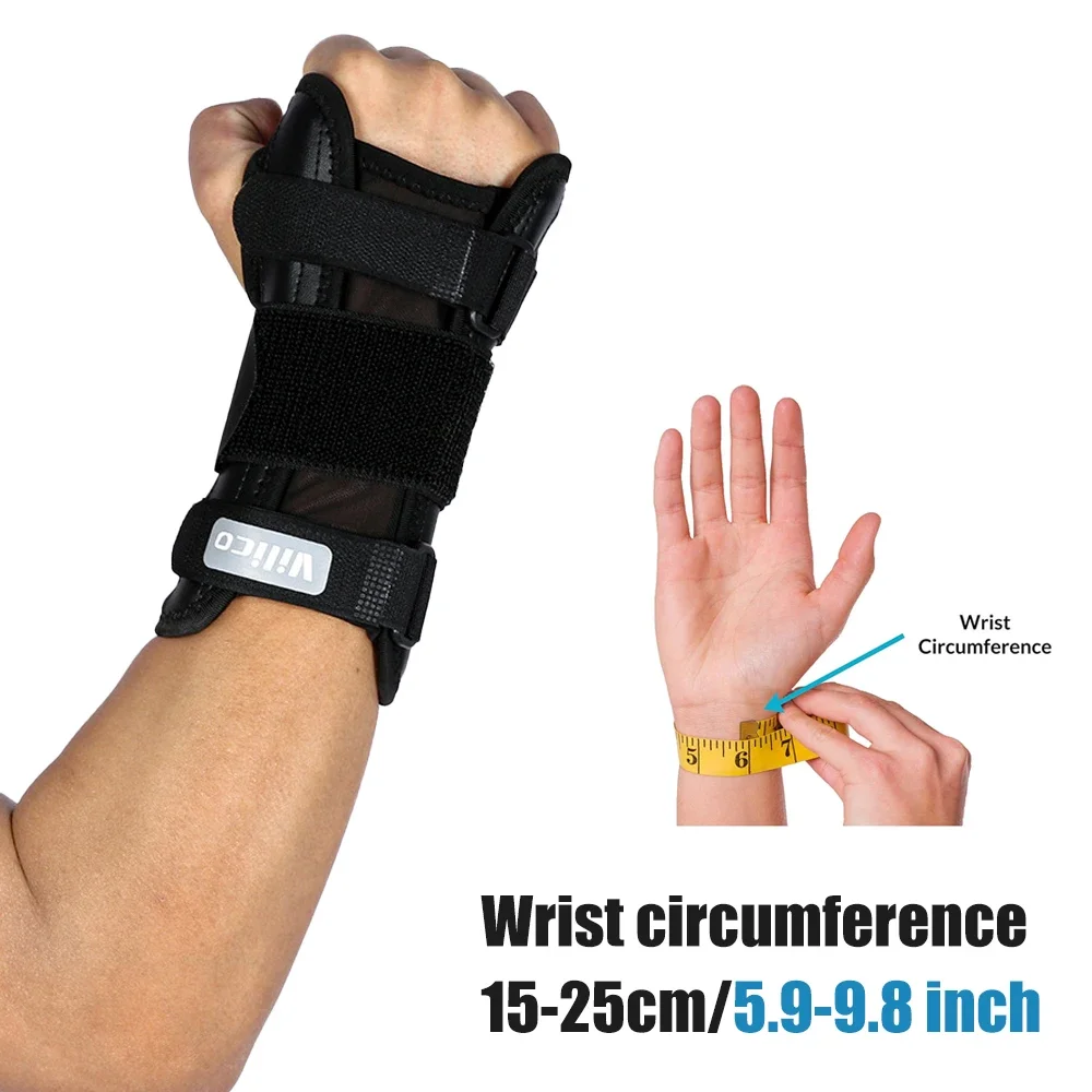 1Piece Wrist Brace with Removable Pad for Carpal Tunnel,Night Wrist Sleep Support,Fits Both Hands,Hand Support Straps for Sports