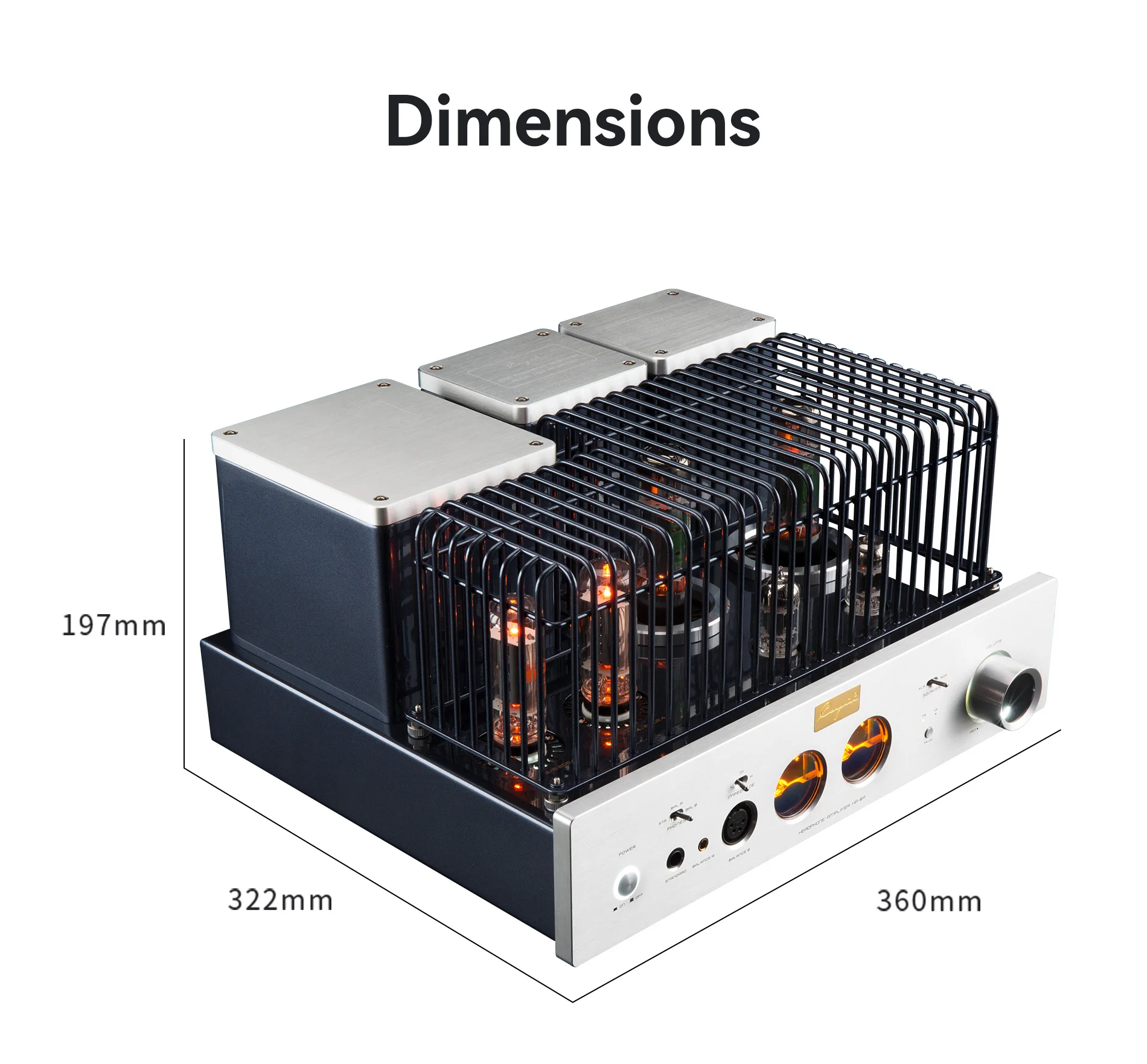 HA-6A HIEND Tube wzmacniacz słuchawkowy/słuchawkowy z wyjściem telefonicznym 4.4mm, 6.35mm i XLR. EL34/KT88 przełączane