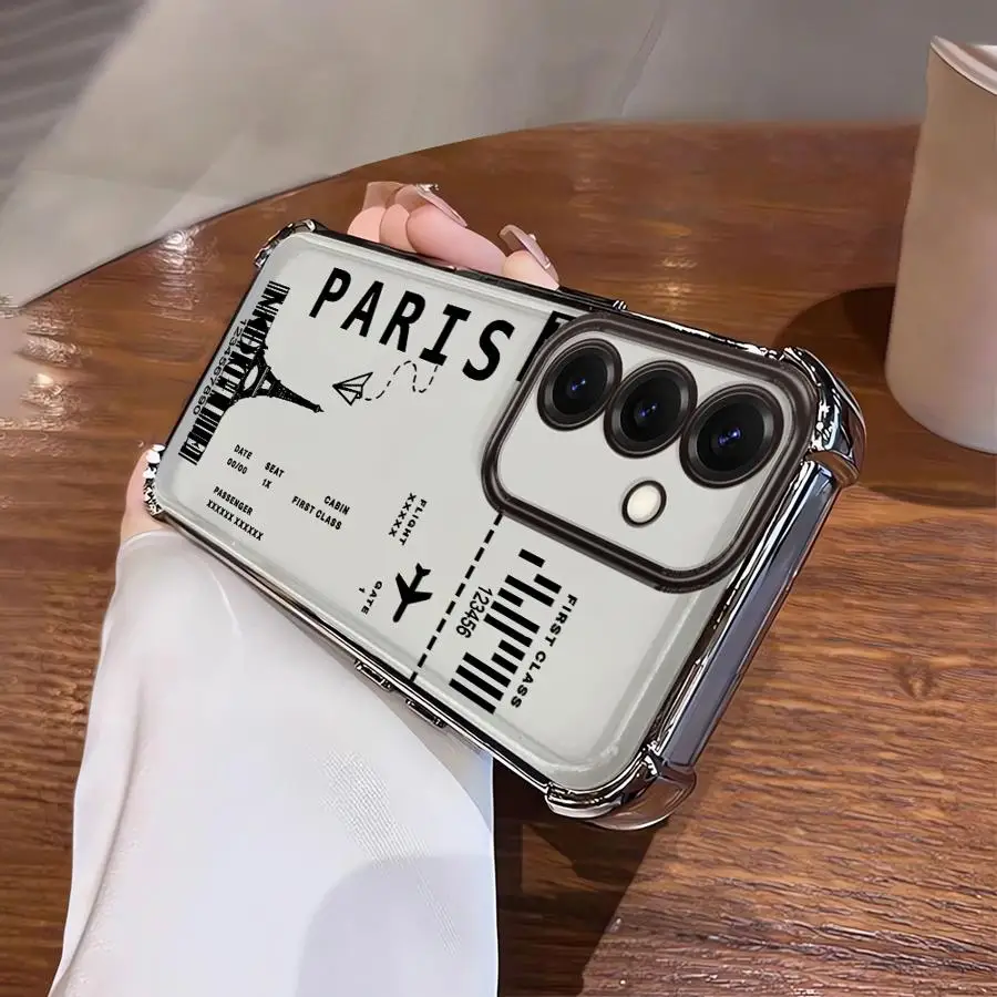 حافظة لهاتف سامسونج جالاكسي A17 A21s A16 A24 A35 A36 A52 A25 A26 A15 A13 A33 غطاء شفاف