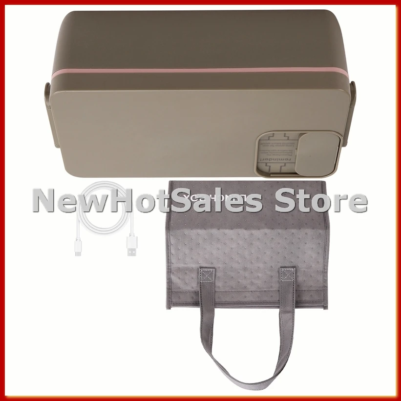 

Ланч-бокс с подогревом, электрический ланч-бокс, самонагревающийся ланч-бокс, беспроводной перезаряжаемый, пищевая нержавеющая сталь 304, 1 л B-A74P