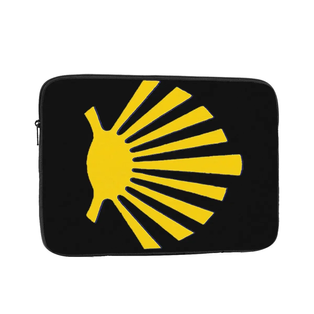 Camino De Santiago Symbol Large Yellow Scallop Shell Notebook Laptop Bag Case 10 12 13 15 17 Inch Tablet Shockproof Case Bag