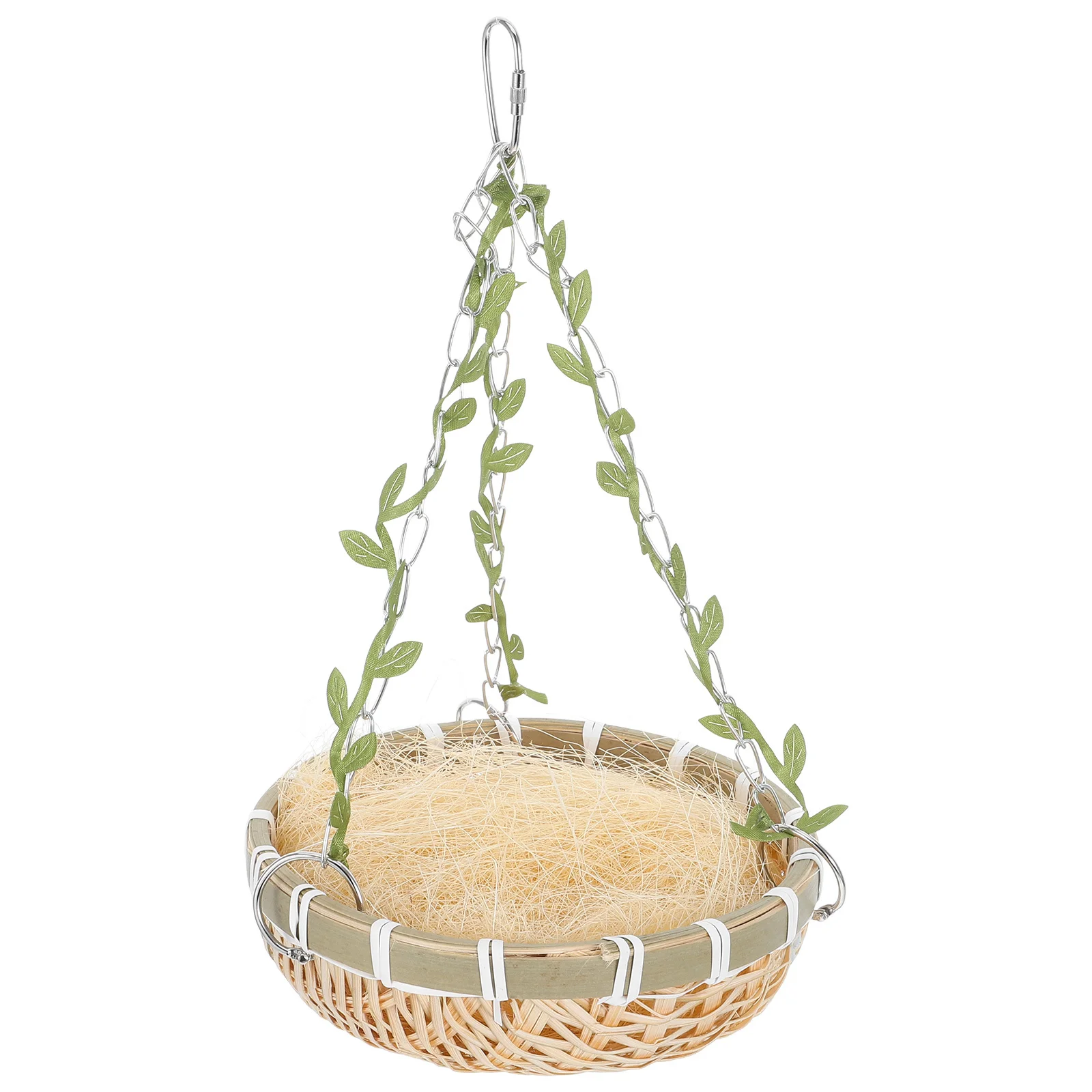 

Bamboo Hanging Bird Nest for Outdoor Parrot Cage Bed Suitable for Finch Canary Lovebird Cockatiel Parakeet Parrot Cages