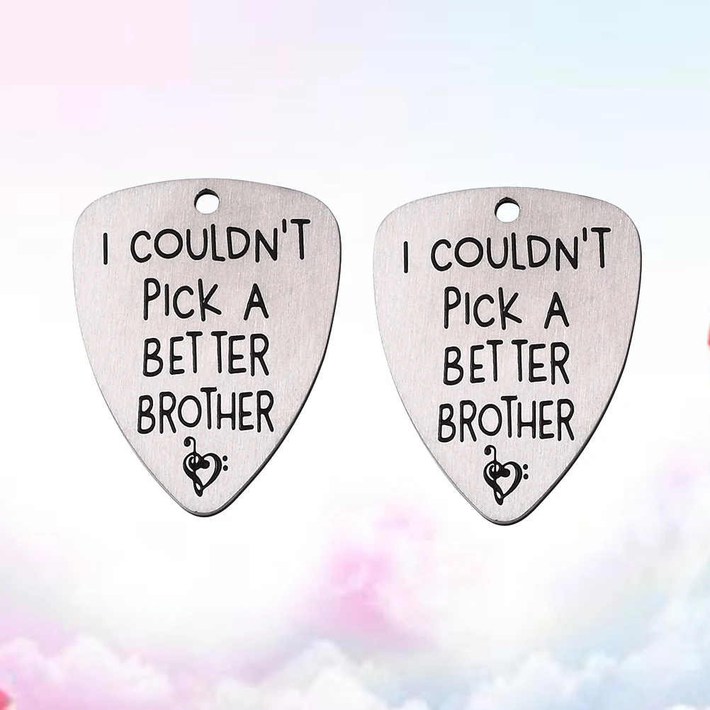 

2 Pcs Guitar Pick Accessories Picks Acoustic Plectrum DIY Shrapnel for Thin Lettering