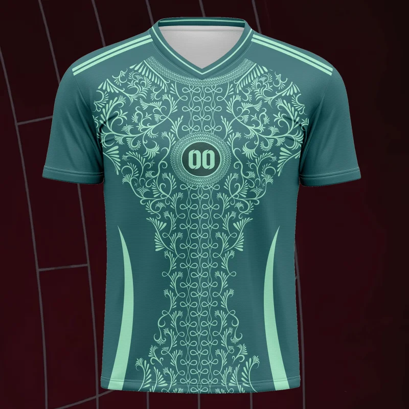 تي شيرت كرة قدم برقبة على شكل حرف V قابل للتنفس مخصص للبالغين والمراهقين قمصان تدريب نادي الفريق ومجموعات ملابس رياضية عائلية