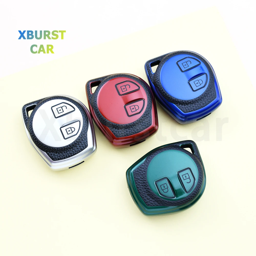 

2-кнопочный кожаный чехол из ТПУ для SUZUKI SWIFT SX4 Liana Aerio Jimny Samurai Amagatarai Grand Vitara, чехол для дистанционного ключа автомобиля, брелок