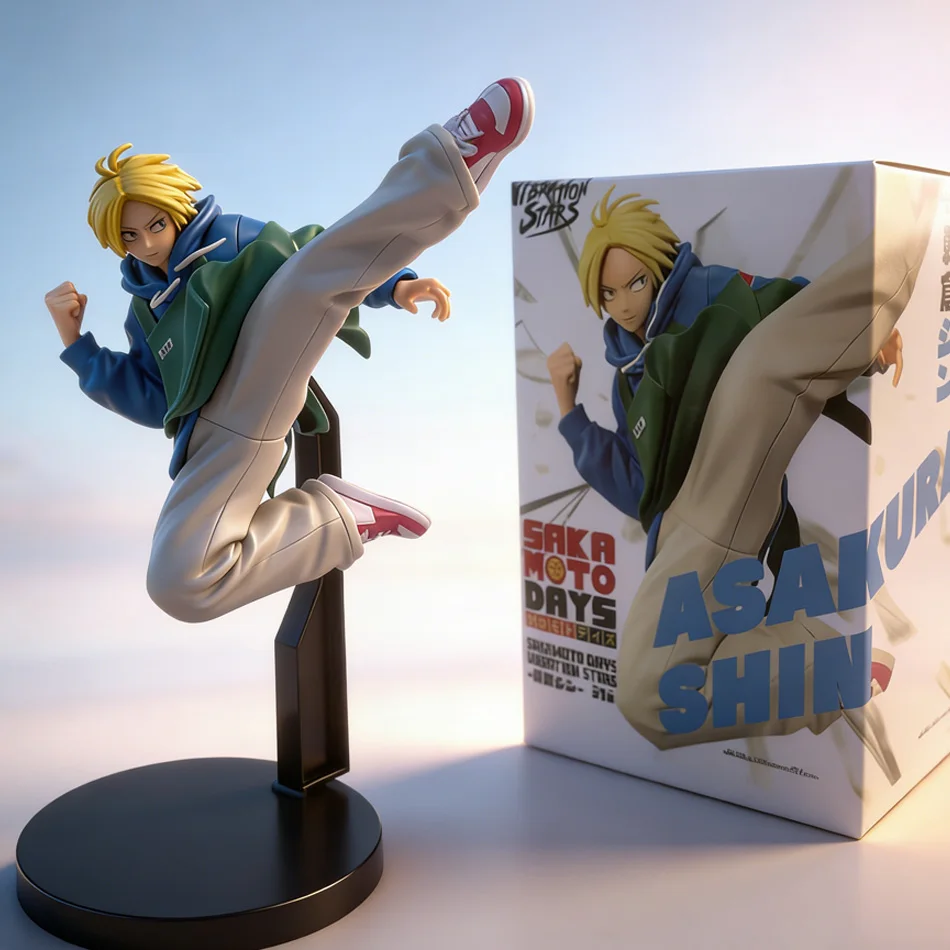 Anime 21CM SAKAMOTO DAYS Serie Tarou Sakamoto, Asakura Actionfigur PVC-Modell Sammlerstück Schmuck Erwachsenengeschenke