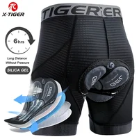 X-TIGER Ropa interior de ciclismo para hombre, pantalones cortos 5D acolchados, pantalones cortos deportivos para montar en bicicleta de montaña con empuñaduras antideslizantes para piernas, ropa interior para biciclet