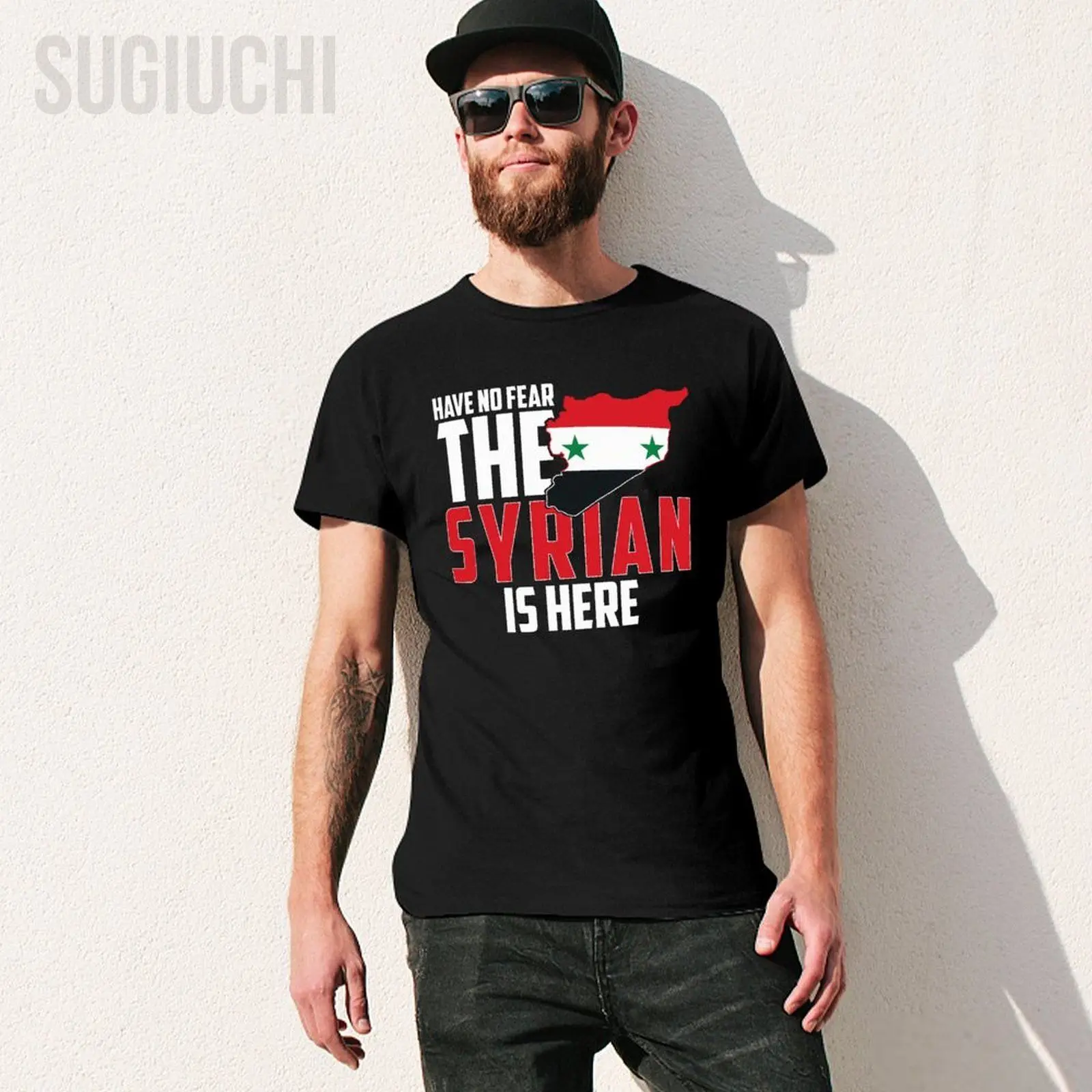 Men Have No Fear, The Syrian Is Here Tshirt Tees O-neck T Shirts Women Boys 100% Cotton Short T-Shirt Unisex All Seasons