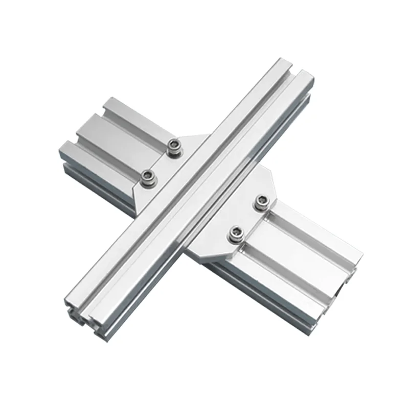 18x18~ 50x50 Series Mechanical Arm Aluminum Bar Fixture Connection Fixing Block Single And Double Groove Profile Connectors
