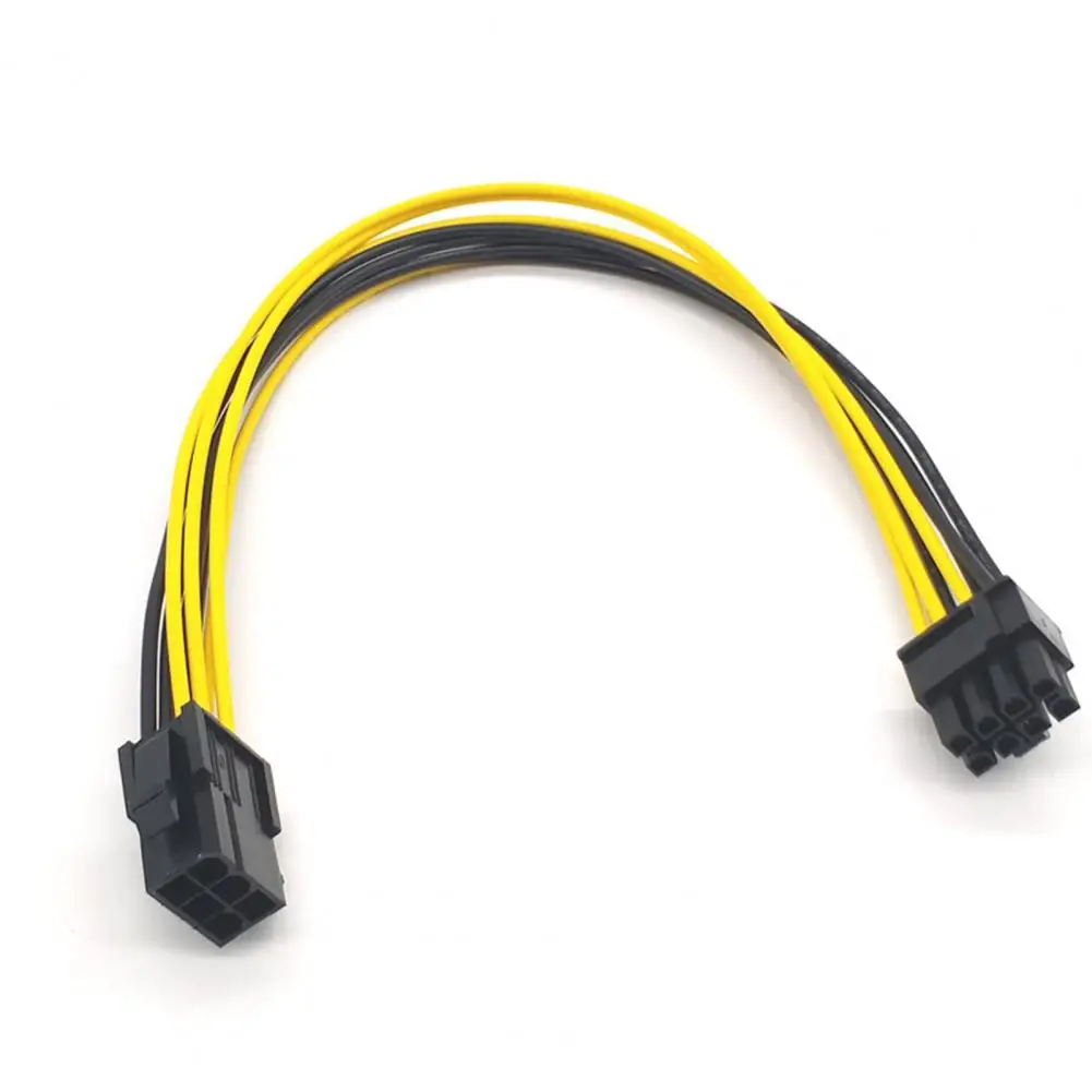 Graphics Card Cable Gpu Power Cord 6 Pin Female to 8 Pin Male Pci Express Power Converter Cable Graphics Card Extension Cord Cpu