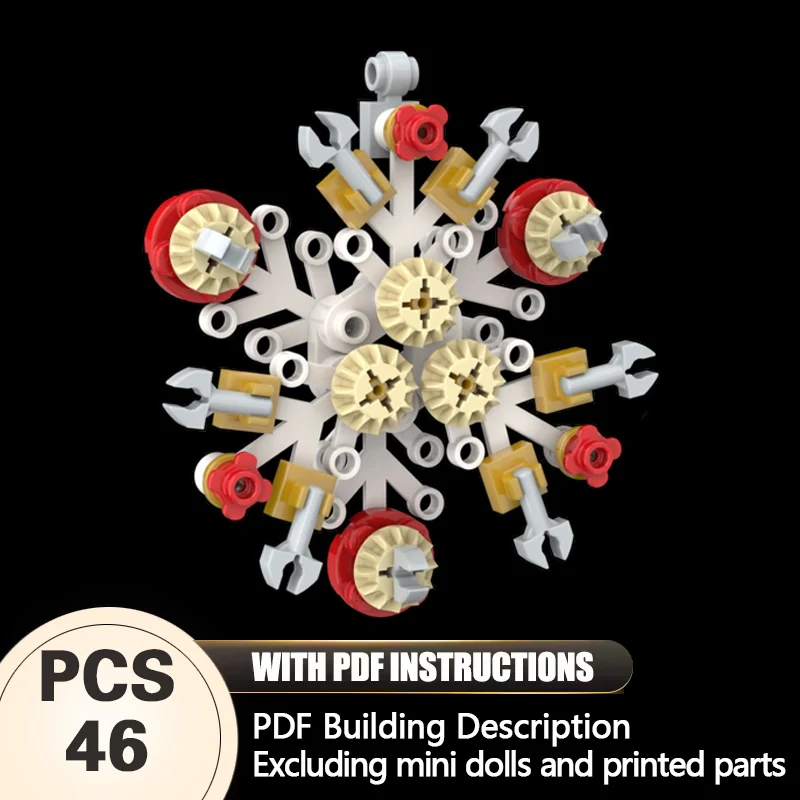 

Creators Animal Series Model MOC Building Bricks Snowflake Ornament Modular Technology Gifts Holiday Assemble Children Toys Suit