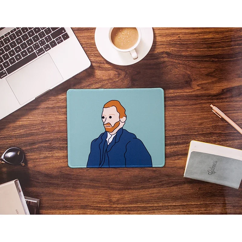 Cute Girl Letter Mouse Pad Student Computer Mouse Non-slip Notebook Pad Office Keyboard Protection Pad Table Mat