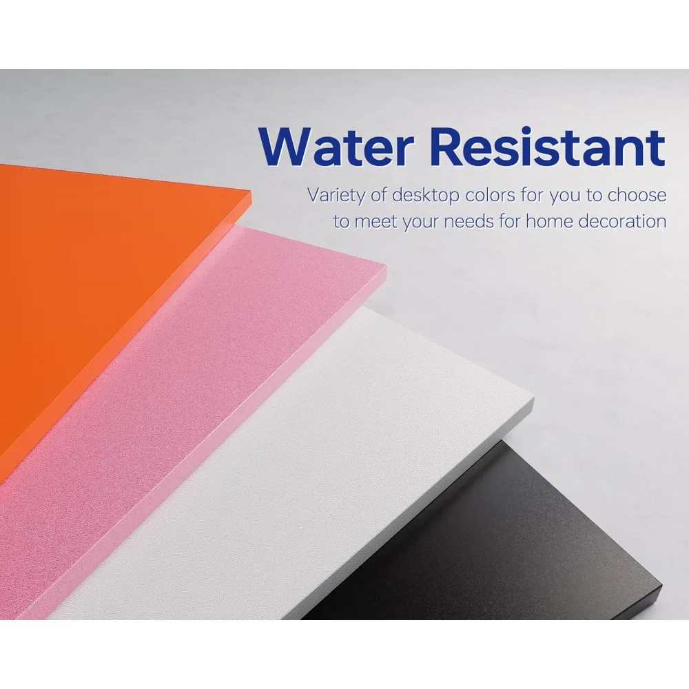 مكتب كمبيوتر زاوية كبير مقاس 71 بوصة على شكل حرف U مع منافذ طاقة للمكتب المنزلي والألعاب باللون الأبيض #5