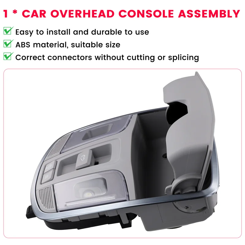 

AS57-Car Overhead Console Assembly Reading Light Assembly Sunroof Switch Panel 92810D3000TTX Forhyundai Tucson 2016-2018