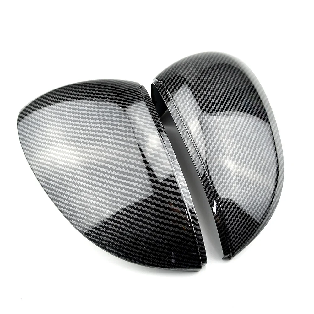 Carbon fiber pattern Rearview Case For VW Golf 8 MK8 VIII 2020 2021 Mirror Cover Cap With Lane Assist Car Exterior Casing