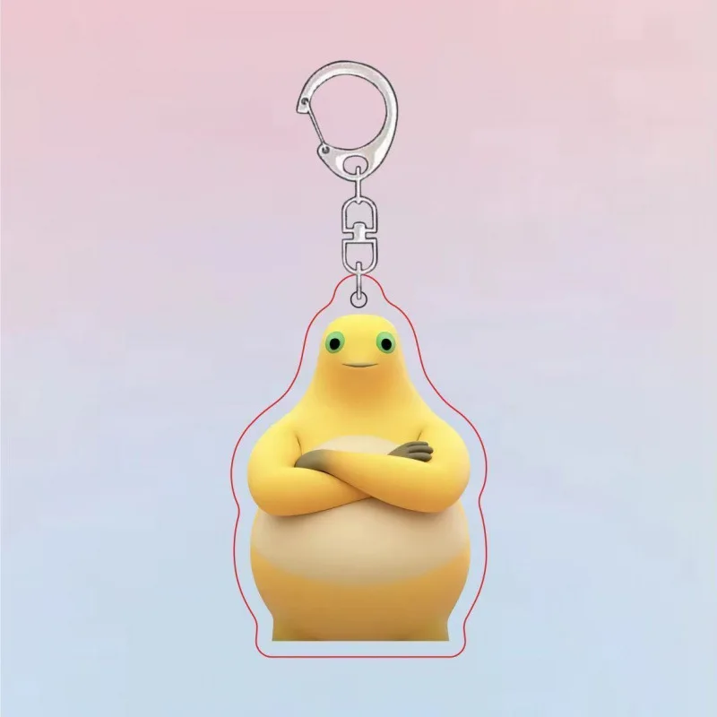 Cute Yellow Little Dragon Keychain for Accessories Cartoon Dinosaur Dragon Meme Duangduang Jewelry Friends Fans Collection Gifts