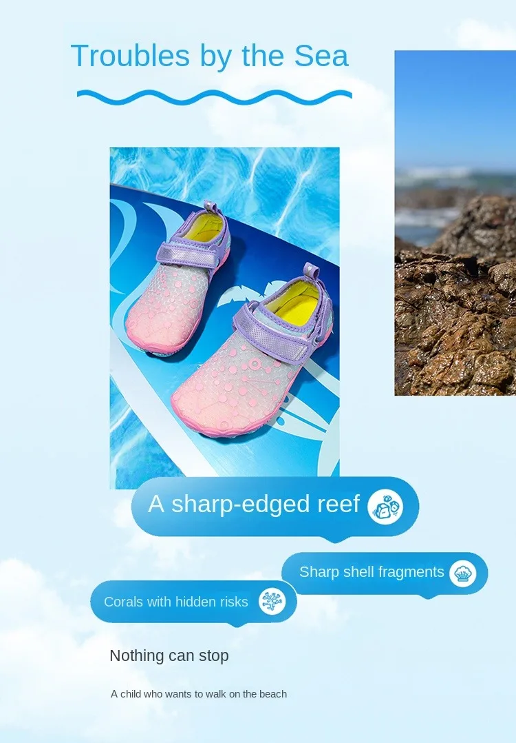 Wasserschuhe für Kinder, Strand-Schuhe, Schnelltrocknend, Atmungsaktiv, Barfuß-Schwimmschuhe, Outdoor-Sneakers, Fluss-Slipper, Wasserschuhe – Detail 4