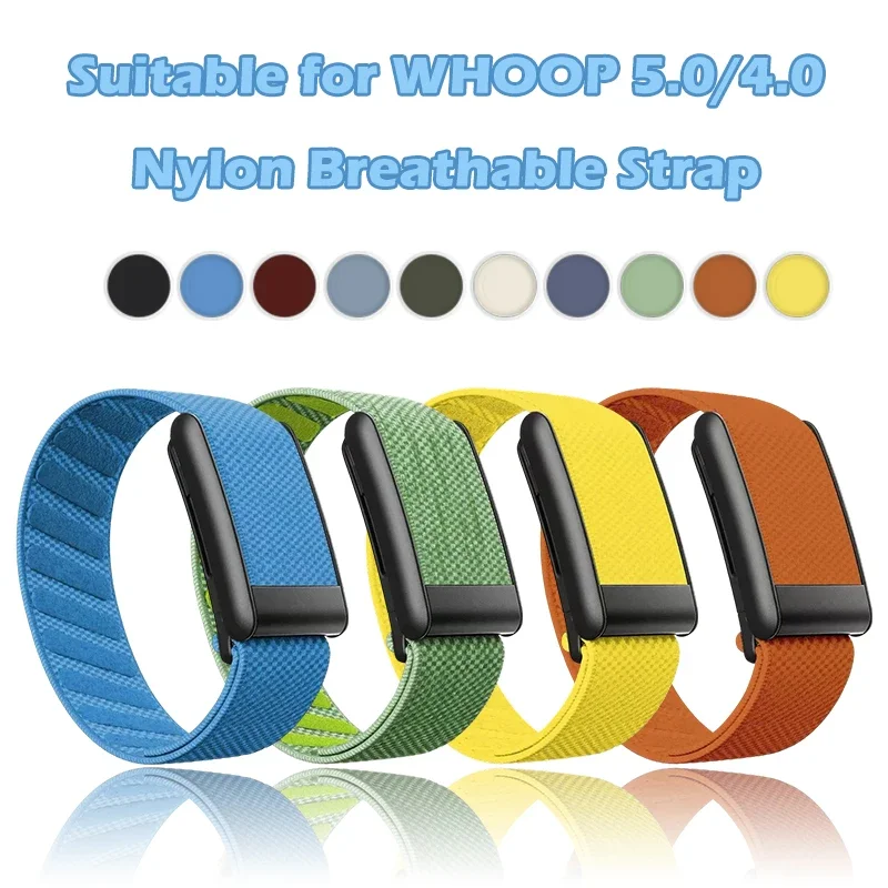 Nylon Strap+FRAME Straps For Whoop 5.0 Twill Whoop Band 5.0 4.0 MG Elastic Stretchable Sports Brecelet Watches for Whoop 4 5