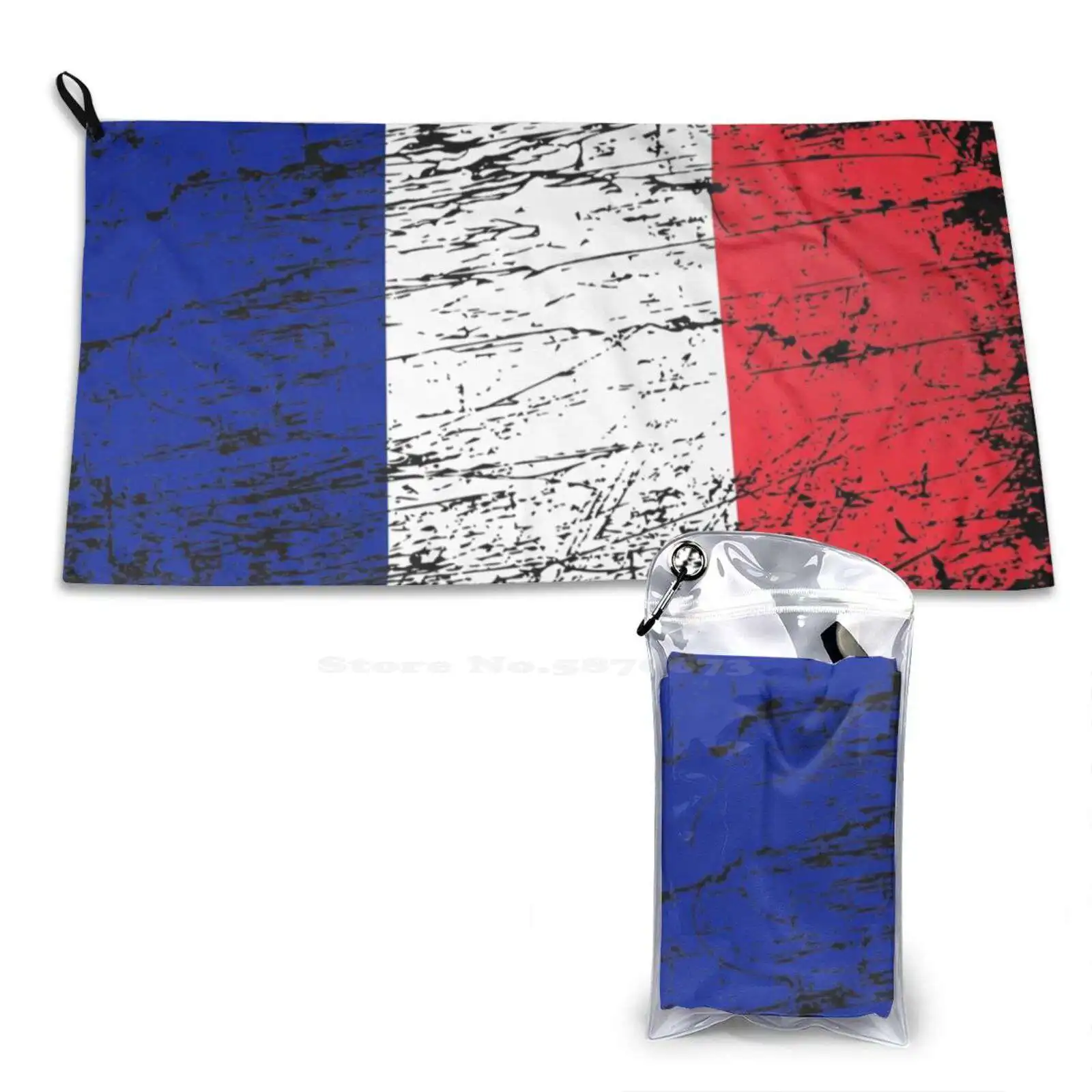 France French Flag Flag Tricolor Em Soft Bath Towel Washcloth Outdoor France French Flag Banner Tricolor Blue White Red Em